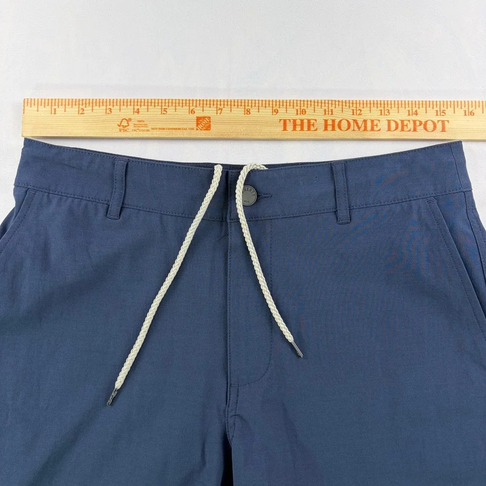 Faherty All Day Shorts Mens 29 Navy Blue Hybrid Stretch Quick-Dry Casual 9